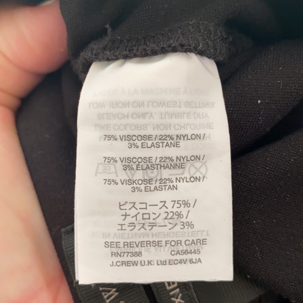 J. Crew Pixie Pant Black M Medium Euc - image 6